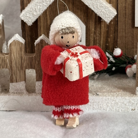 Lutin rouge cadeau